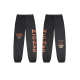 Zig-Zag Motif Sweatpants - Vintage Black