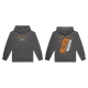 Zig-Zag French Orange Hoodie - Vintage Black