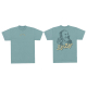 Zig-Zag Vintage Two-Tone T-Shirt - Teal