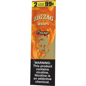 Zig-Zag Orange Cigar Wraps Hover