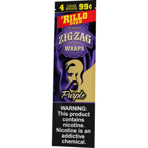 Zig-Zag Purple Cigar Wraps Rillo Size Hover