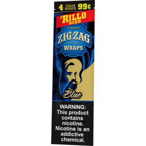 Zig-Zag Blue Cigar Wraps Rillo Size Hover