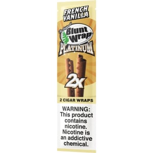 Blunt Wrap Platinum French Vanilla Cigar Wraps Hover