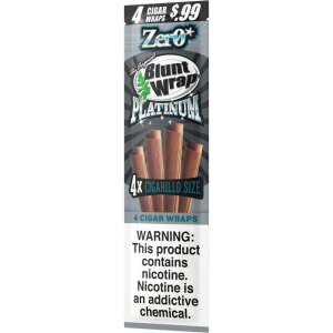 Blunt Wrap Platinum Zero Cigarillo Size Wraps Hover