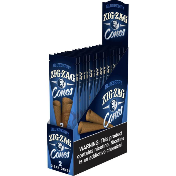 Zig-Zag Blueberry Cigar Cones