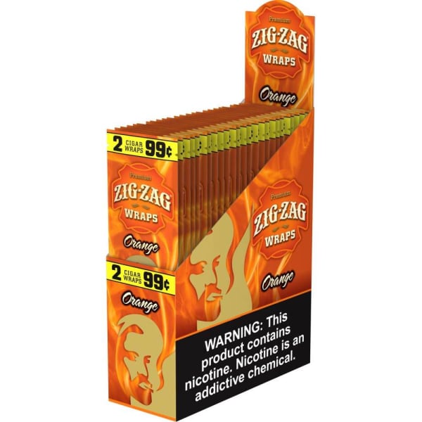 Zig-Zag Orange Cigar Wraps