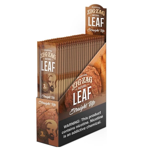 Zig-Zag Straight Up Natural Leaf Wraps