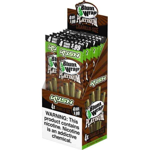 Blunt Wrap Platinum Kush Cigarillo Size Wraps