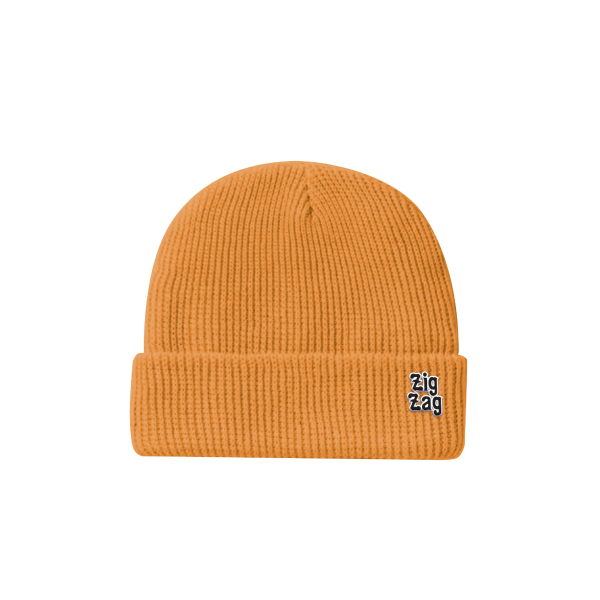 Zig-Zag Vintage Beanie - Mustard Yellow