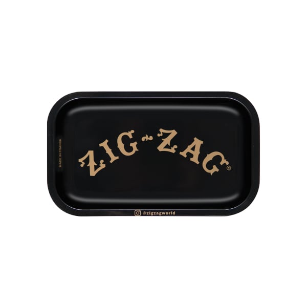 Zig-Zag Small Black Rolling Tray