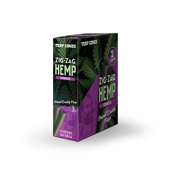 Zig-Zag Grand Daddy Purp Terpene-Infused Hemp Cones