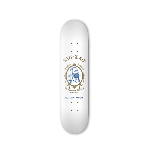 Zig-Zag Original White Skateboard