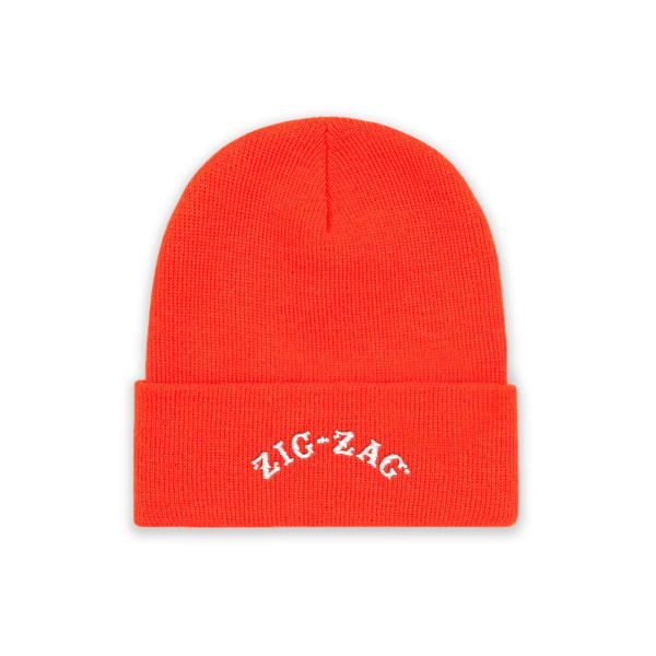 Zig-Zag Logo Beanie - Neon Orange